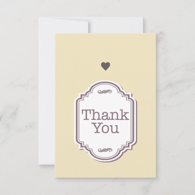 3.5" x 5" Flat Thank You Card (Front)