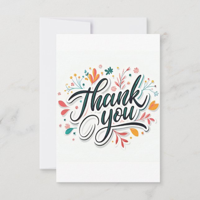 3.5" x 5" Flat Thank You Card (Front)