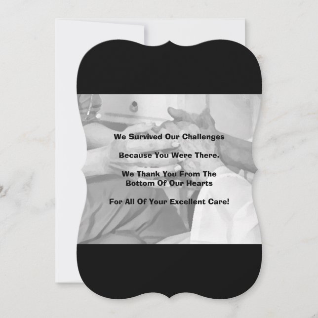 3.5" x 5" Flat Thank You Card to (Front)