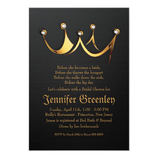 Gold Crown Invitations 7