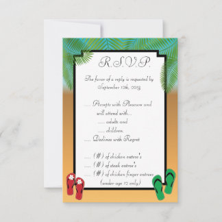 3.5 x 5 R.S.V.P His/Hers Sandals On Be Invitation