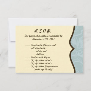 3.5 x 5 R.S.V.P Reply Card I Mustache You a Questi
