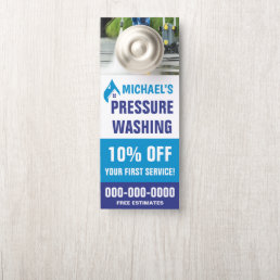 3.5&quot; x 8.5&quot; Double Sided Pressure Washing Door Hanger