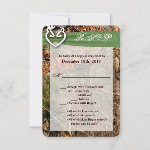 3.5x5 R.S.V.P. Card Deer Couple Doe Buck Camo