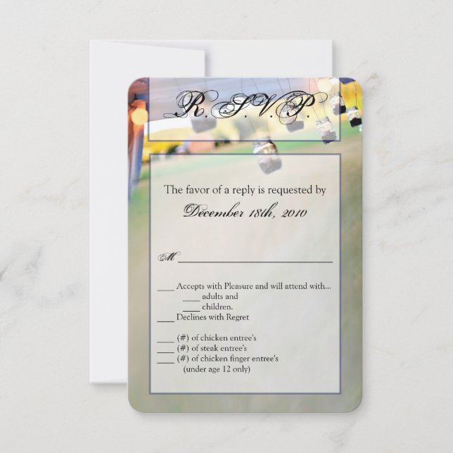 3.5x5 R.S.V.P. Card Mason Jar Candle Holders Count (Front)