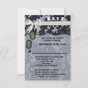 3.5x5 R.S.V.P. Card Navy DIGITAL PRINT Uniform Cam