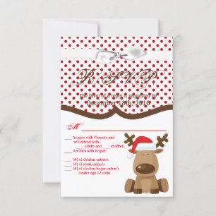 3.5x5 R.S.V.P. Card XMAS Truck Christmas Buffalo P