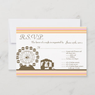 3.5x5 R.S.V.P Reply Card Carnival