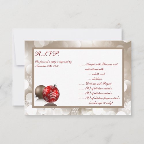 35x5 RSVP Reply Card Winter Blur