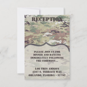 3.5x5 Reception Card Army Air Force OCP Camo Unif