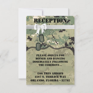 3.5x5 Reception Card Navy Type III Three Digital
