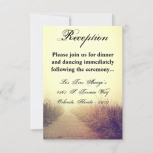 3.5x5 Reception Card Sunrise Pathway Walkway Path