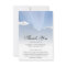 3.5x5 Thank You clouds Funeral Photo Sympathy