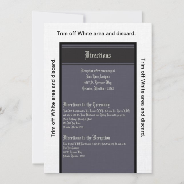 3.5x6 Directions Card Black Tie Affair (Front)
