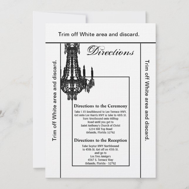 3.5x6 Directions Card Crystal Chandelier Glitz Gla (Front)