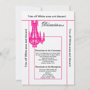 3.5x6 Directions Card Crystal Chandelier Glitz Gla