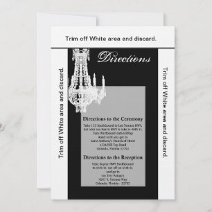 3.5x6 Directions Card Crystal Chandelier Glitz Gla