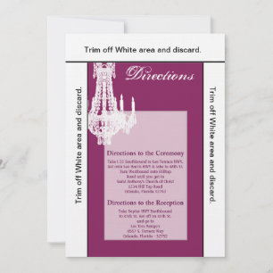 3.5x6 Directions Card Crystal Chandelier Glitz Gla