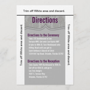 3.5x6 Directions Card Modern Gray Damas