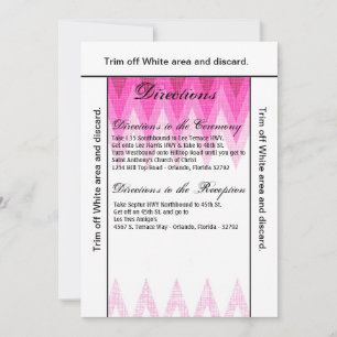 3.5x6 Directions Card Ombre Chevron Pink