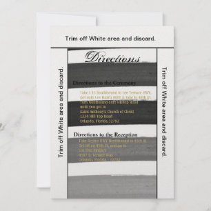 3.5x6 Directions Card Ombre Stripe Black Line Fad