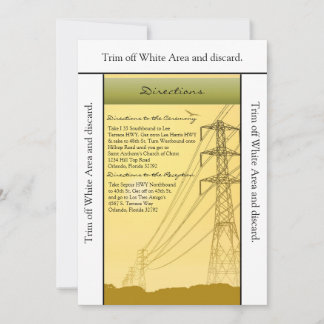 3.5x6 Directions Card Sunset Powerlines