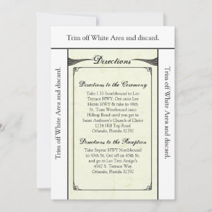 3.5x6 Directions Card Vintage Casino Love