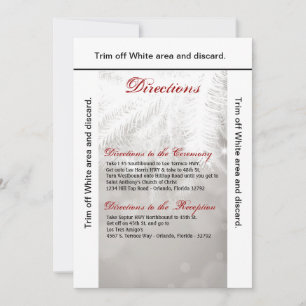 3.5x6 Directions Card Winter White Pine Tree Needl