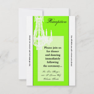 3.5x7 Reception Card Crystal Chandelier Glitz Glam