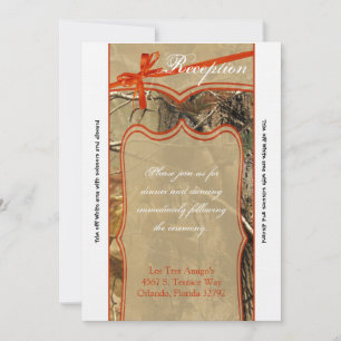 3.5x7 Reception Card Hunters Camoflouge