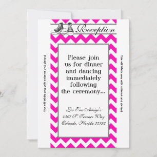 3.5x7 Reception Card Teenage Sneakers Chevron