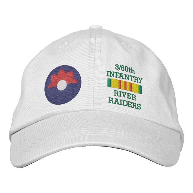 3/60th Inf. River Raiders Embroidered Hat (Front)