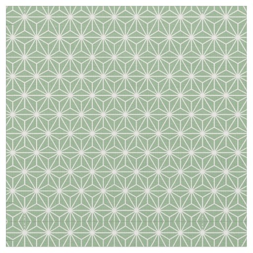 3.75" Green Asanoha Japanese Baby Blocks Sides Fabric
