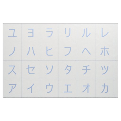 3.75" Katakana Baby Blocks Faces Blue Segaiha Fabric