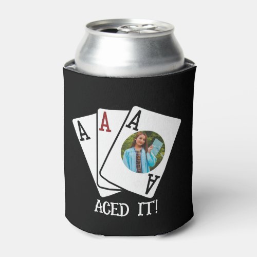 3 Aces Photo  Customizable Graduation Party Beer Can Cooler