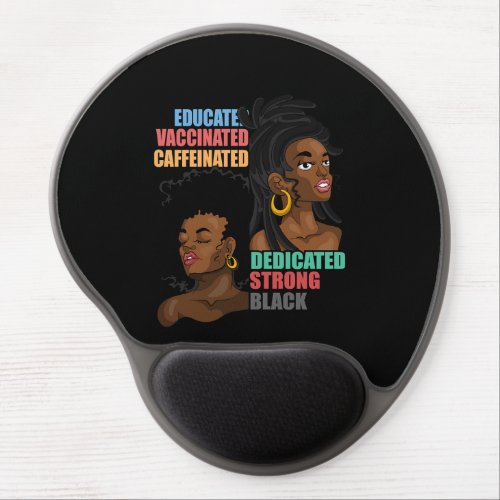 3 African American Woman Equality Black Strong Pro Gel Mouse Pad