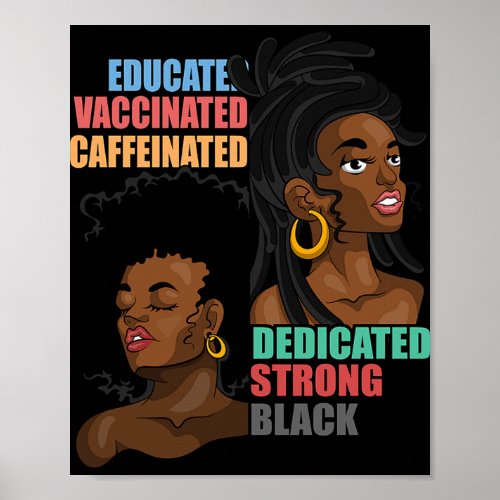 3 African American Woman Equality Black Strong Pro Poster