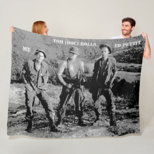 3 AMIGOS, VIETNAM 1968 FLEECE BLANKET
