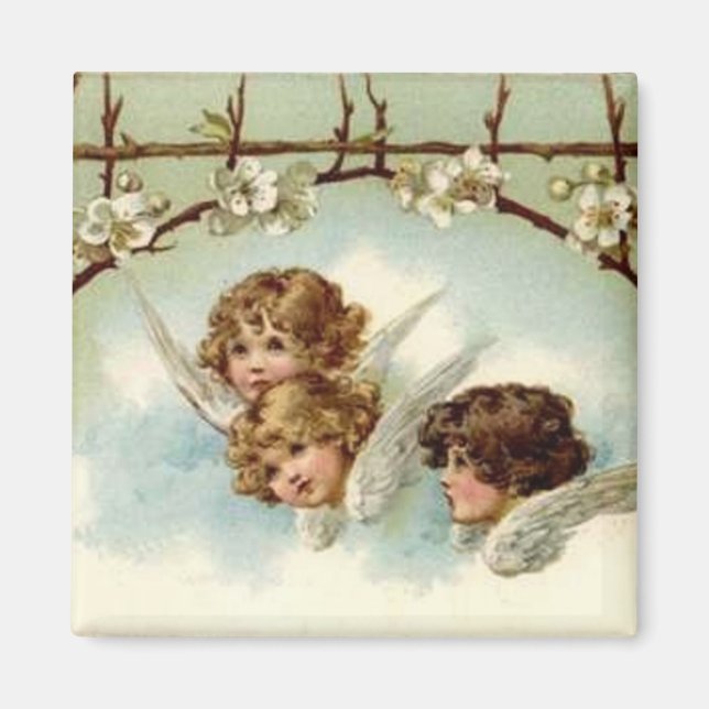 3 Angels Under Flower Arch - Magnet (Front)