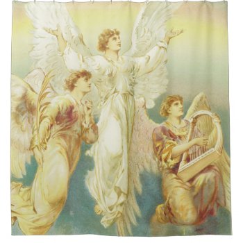 3 Angels V2 Shower Curtain by Strangeart2015 at Zazzle