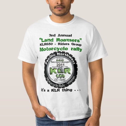 3 annual 2011 logo Front only Klr Thing T_Shirt