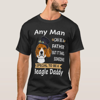 3 Any Man Beagle Daddy T-Shirt