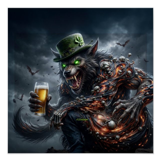 3 Arm Irish Werewolf Poster (Front)