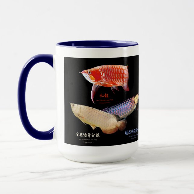 3 Asian Arowanas Mug (Left)