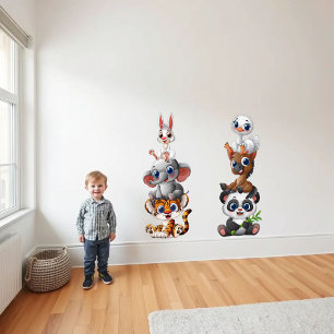 3 Baby Animals Wall Decal
