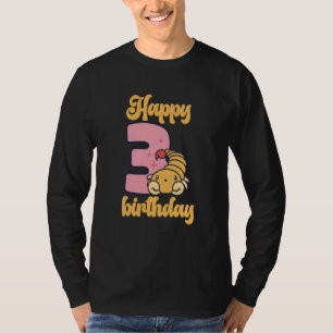 3 Baby Birthday One Wild Lion Animals Celebration  T-Shirt
