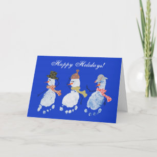 happy footprint cards zazzle