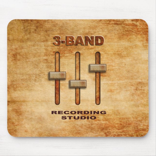 3-band equalizer (grunge version) mouse pad (Front)