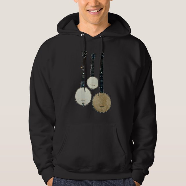 3 Banjos Men's dark Hoodie (Front)