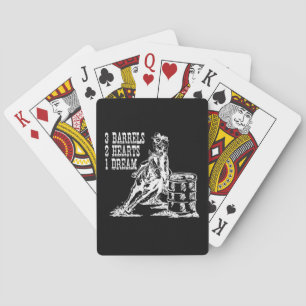 3 Barrels 2 Hearts 1 Dream Barrel Racing Poker Cards